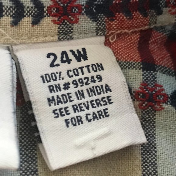 CST Sport Women's Plaid Shirt - 24W - Picture 2 of 10